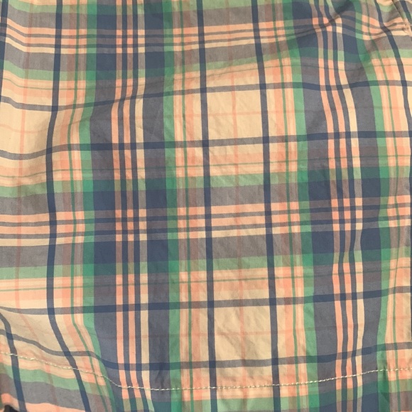 Vineyard Vines plaid breaker shorts Pastel plaid cotton poplin size 18 worn once - Picture 12 of 13